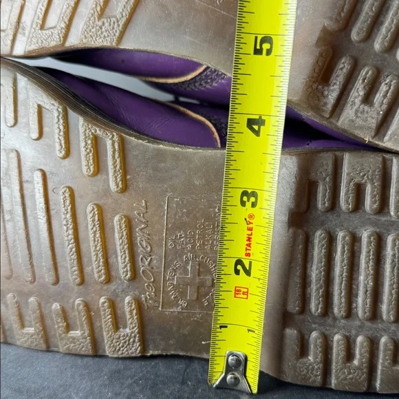 Vintage DOC MARTENS England Made Purple Lace-up Boots - Picture 16 of 16